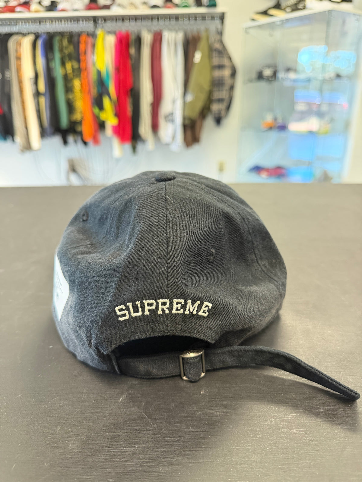 Supreme Leather Applique 6-panel Hat
