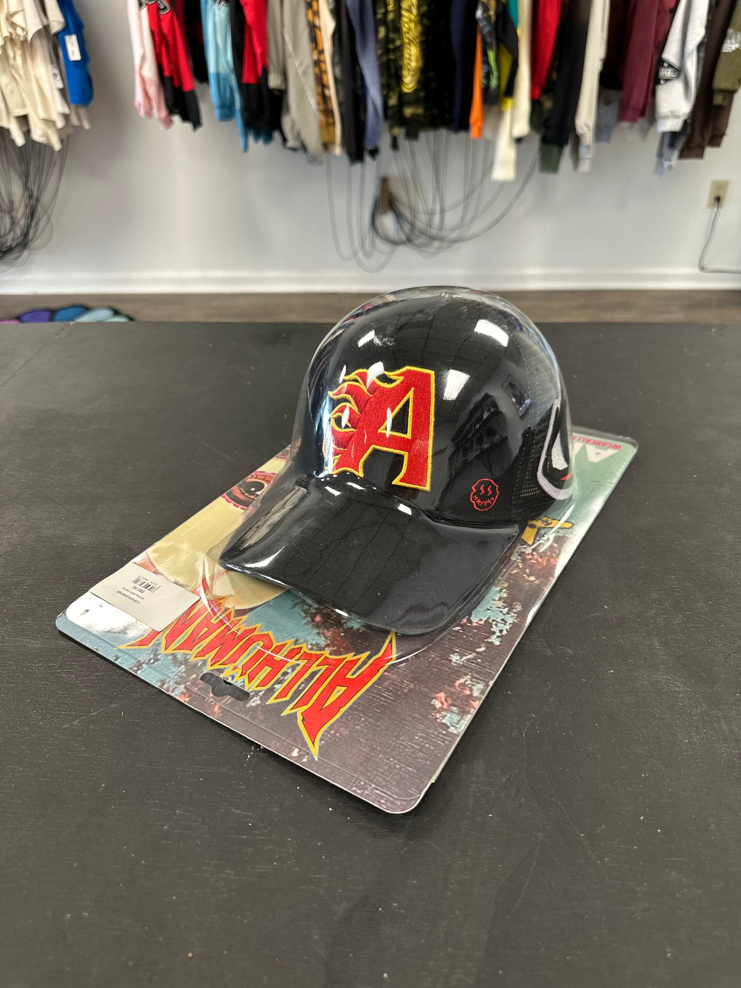 All Human Black/ Red Cap