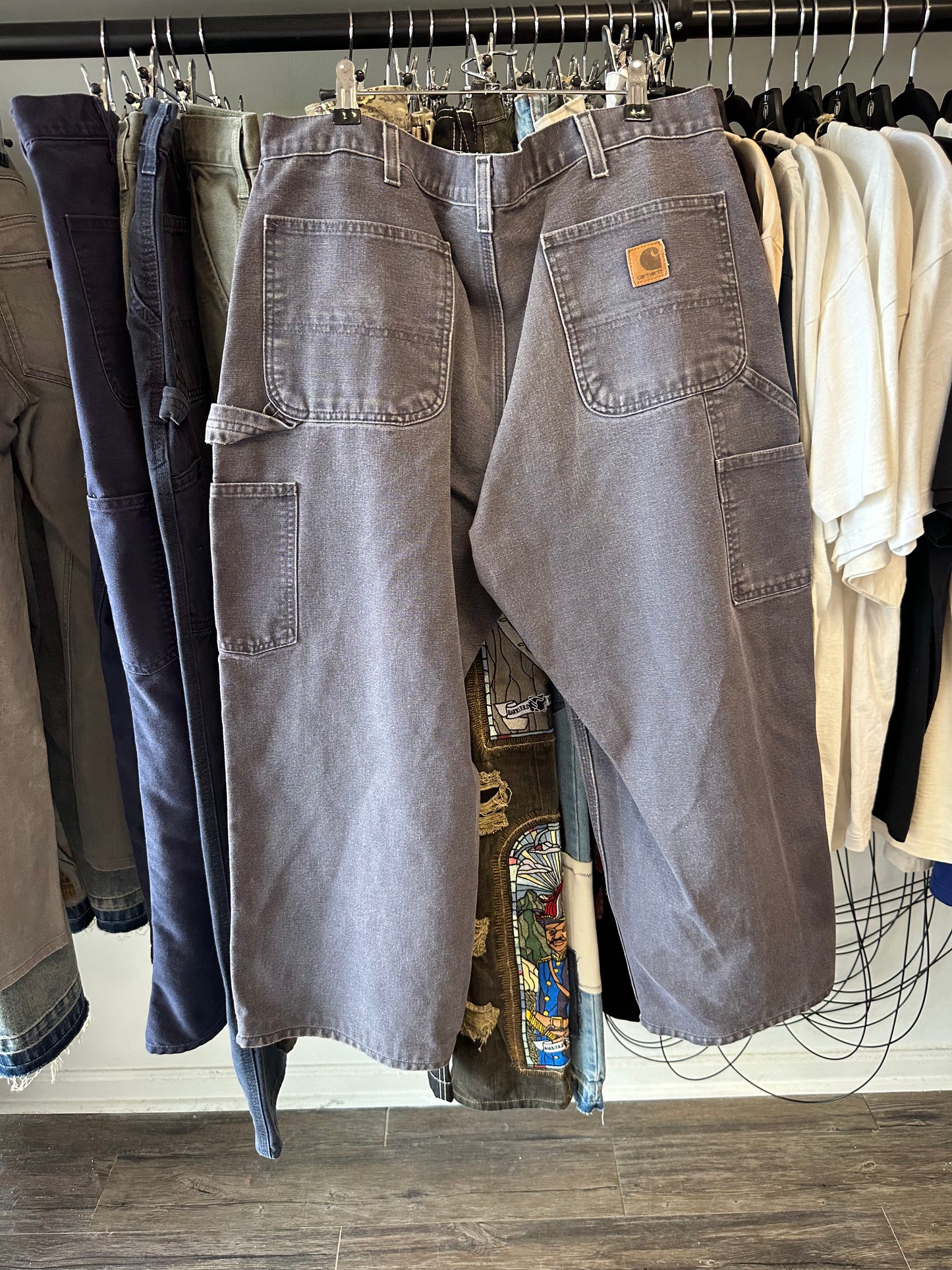Pre Owned Smoke Grey Carhartt Pants Size 29