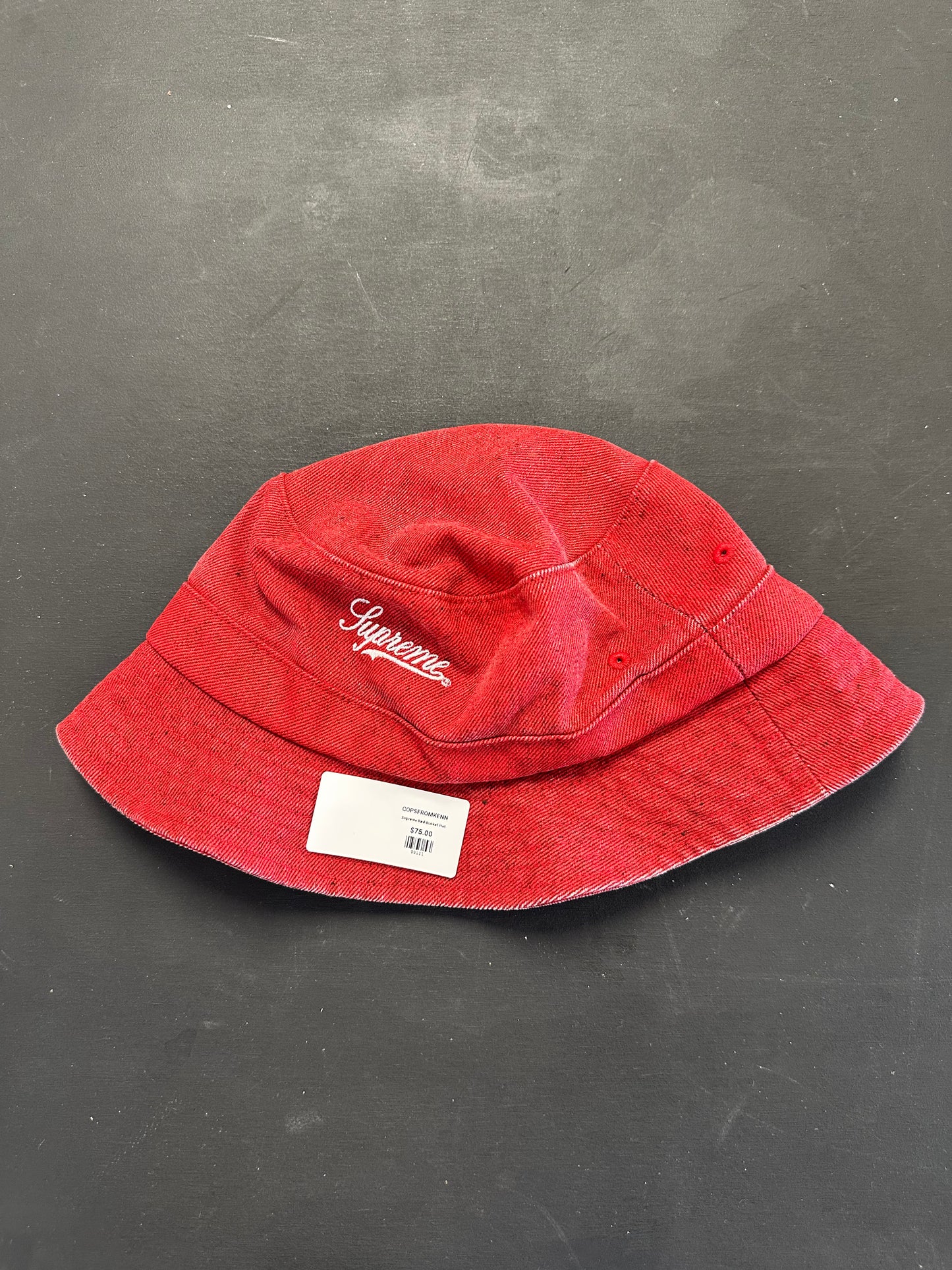 Supreme Red Bucket Hat