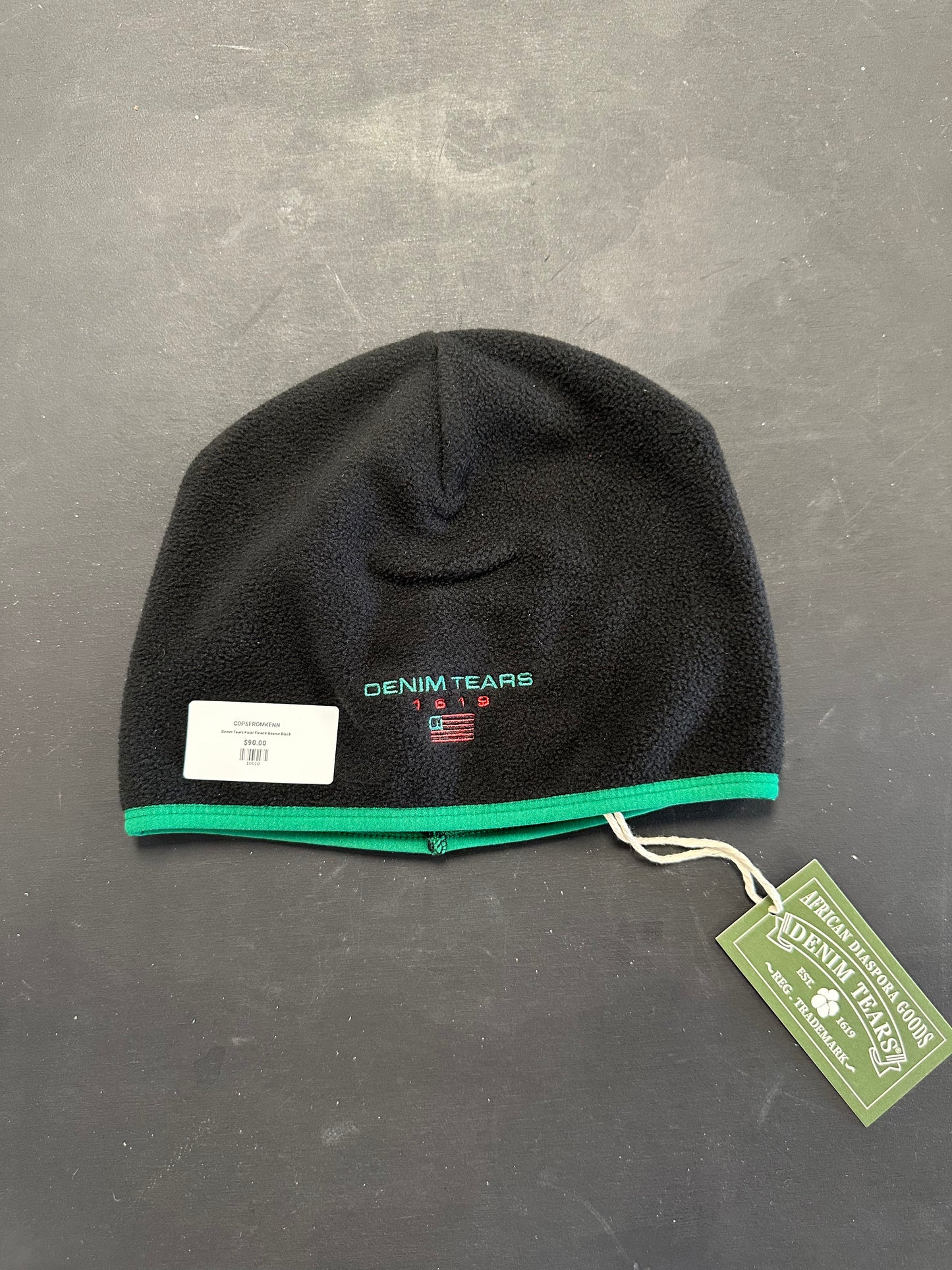 Denim Tears Polar Fleece Beanie Black