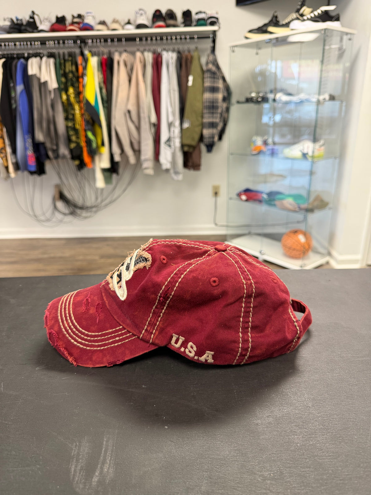 Abominable Bleached Red Cap