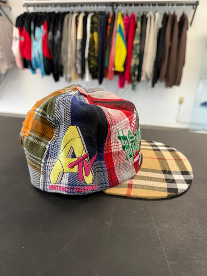 Abstract Plaid Hat