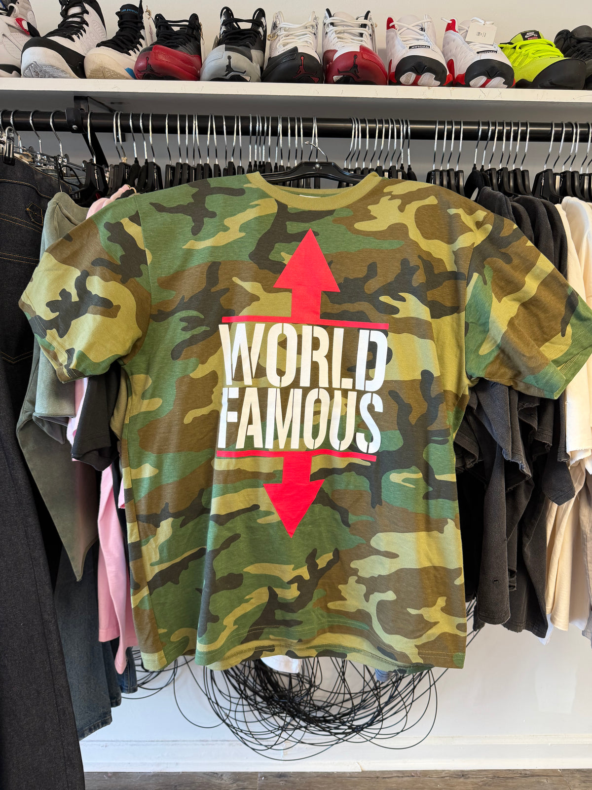 Supreme World Famous Camo Tee Size Large