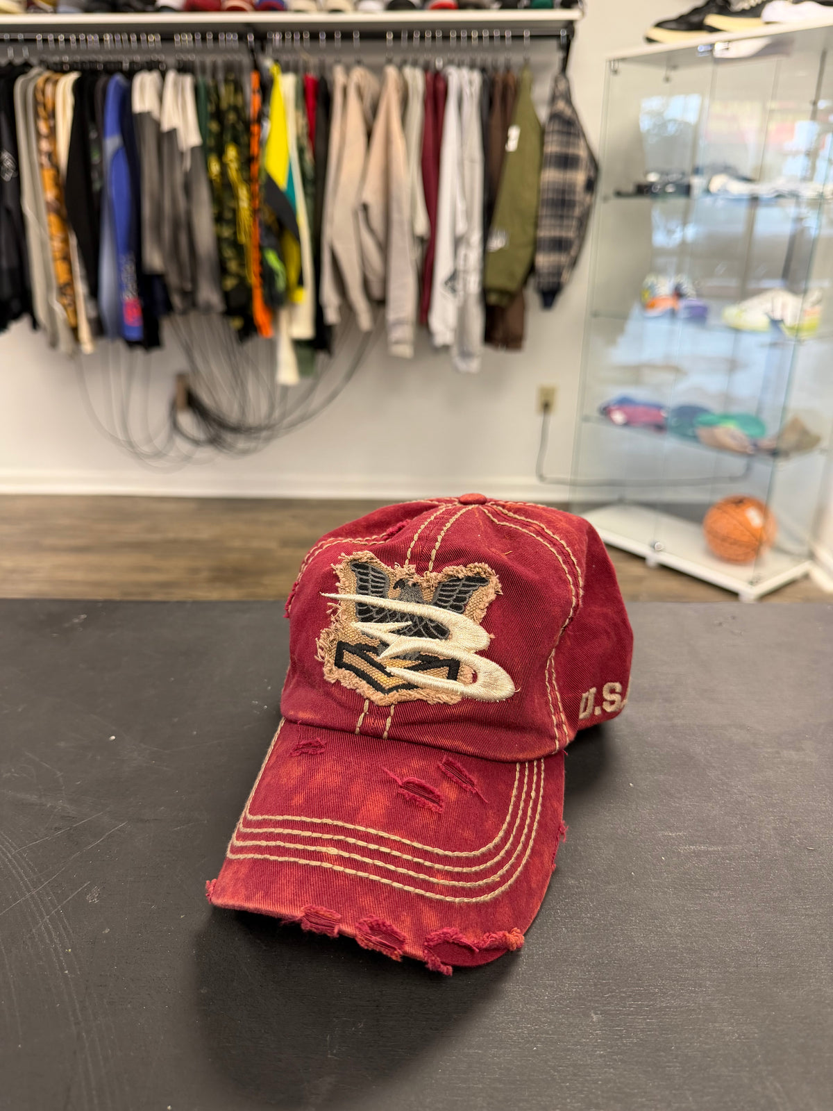 Abominable Bleached Red Cap