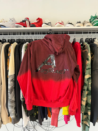 Abstract Red Ombre Jacket Size Medium