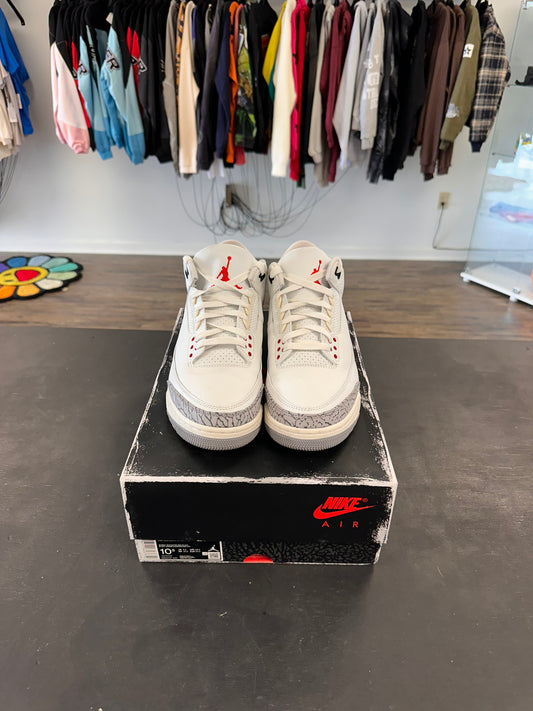 Air Jordan 3s "White Cement Reimagined" Size 10.5