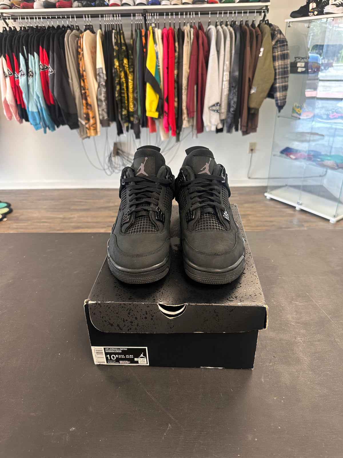 Air Jordan 4s "Black Cat" Size 10.5