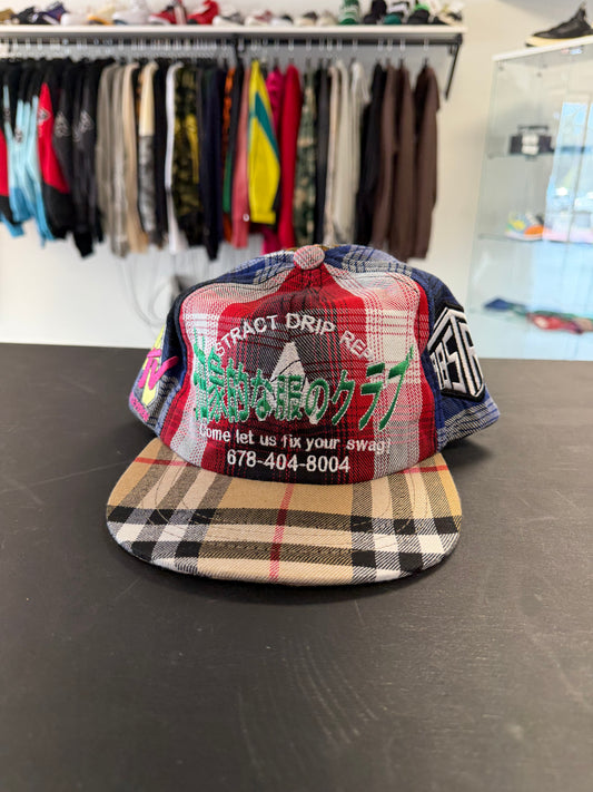Abstract Plaid Hat