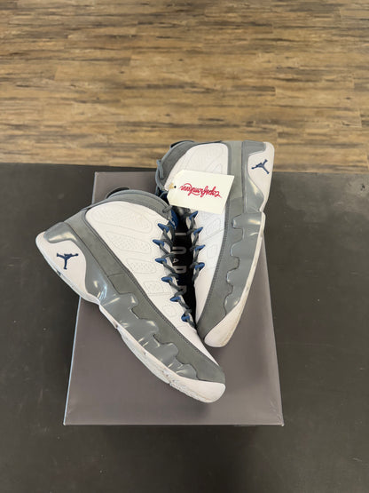 Air Jordan 9s "Flint Grey French Blue" Size 9