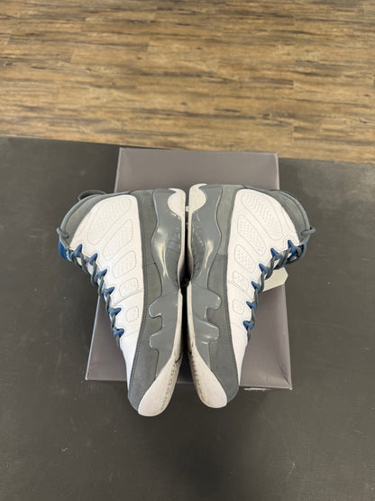 Air Jordan 9s "Flint Grey French Blue" Size 9