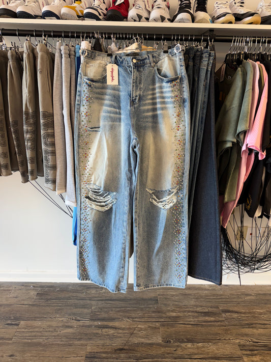 HMDD Crystals H-Star Jeans 2XL
