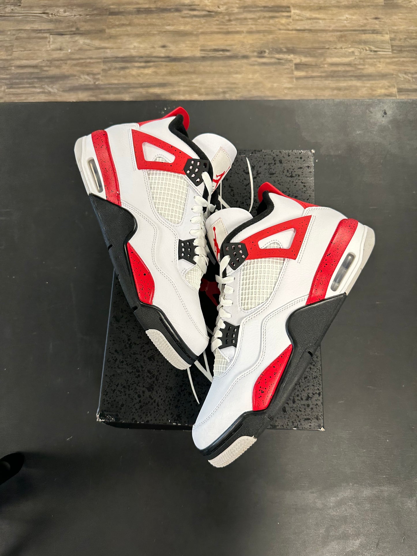 Air Jordan 4s "Red Cement" Size 10.5