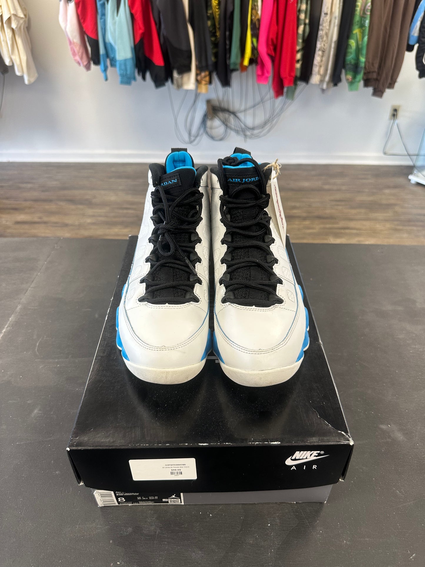 Air Jordan 9s "Powder Blue" Size 8