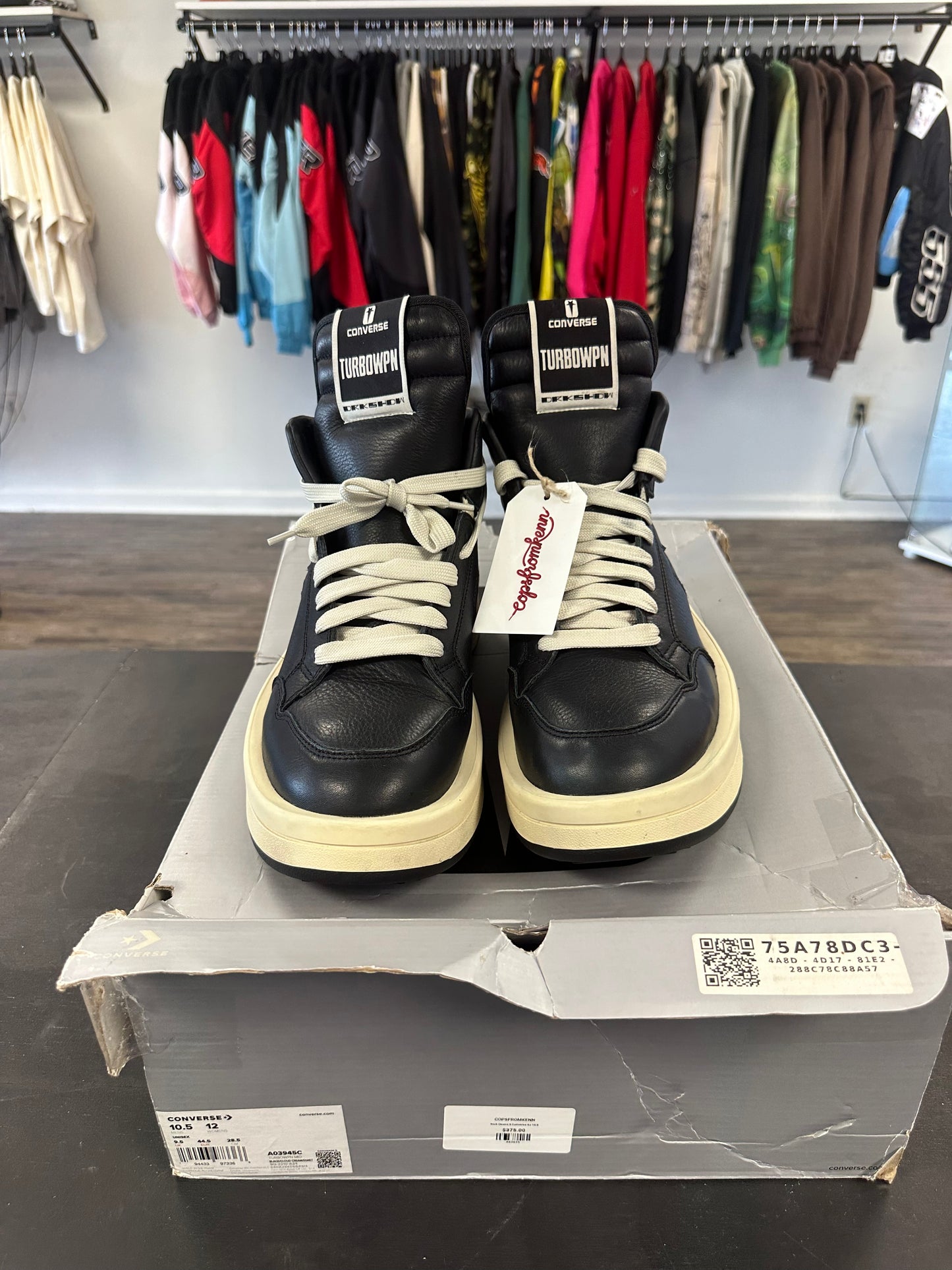 Rick Owens X Converse Sz 10.5