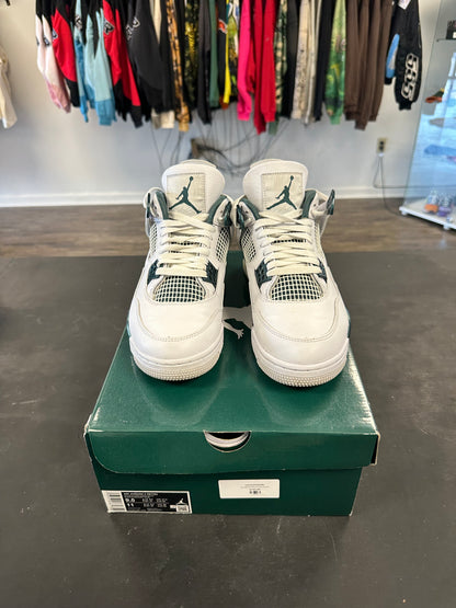 Air Jordan 4s "Oxidized Green" Size 9.5