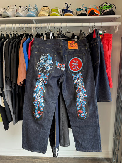 Evisu Denim Jeans Blue Size 36