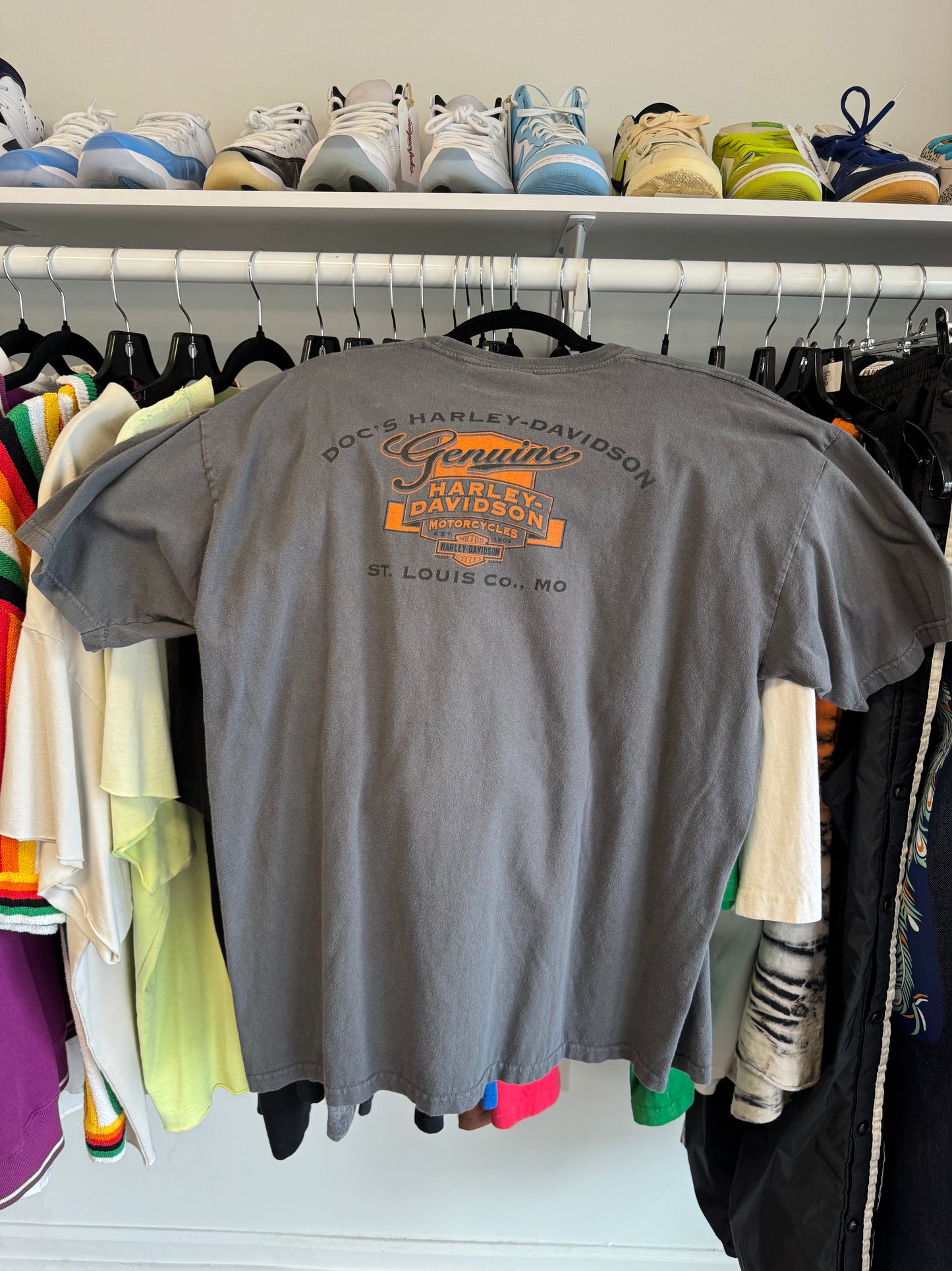 Harley Davidson Grey Tee Size XL