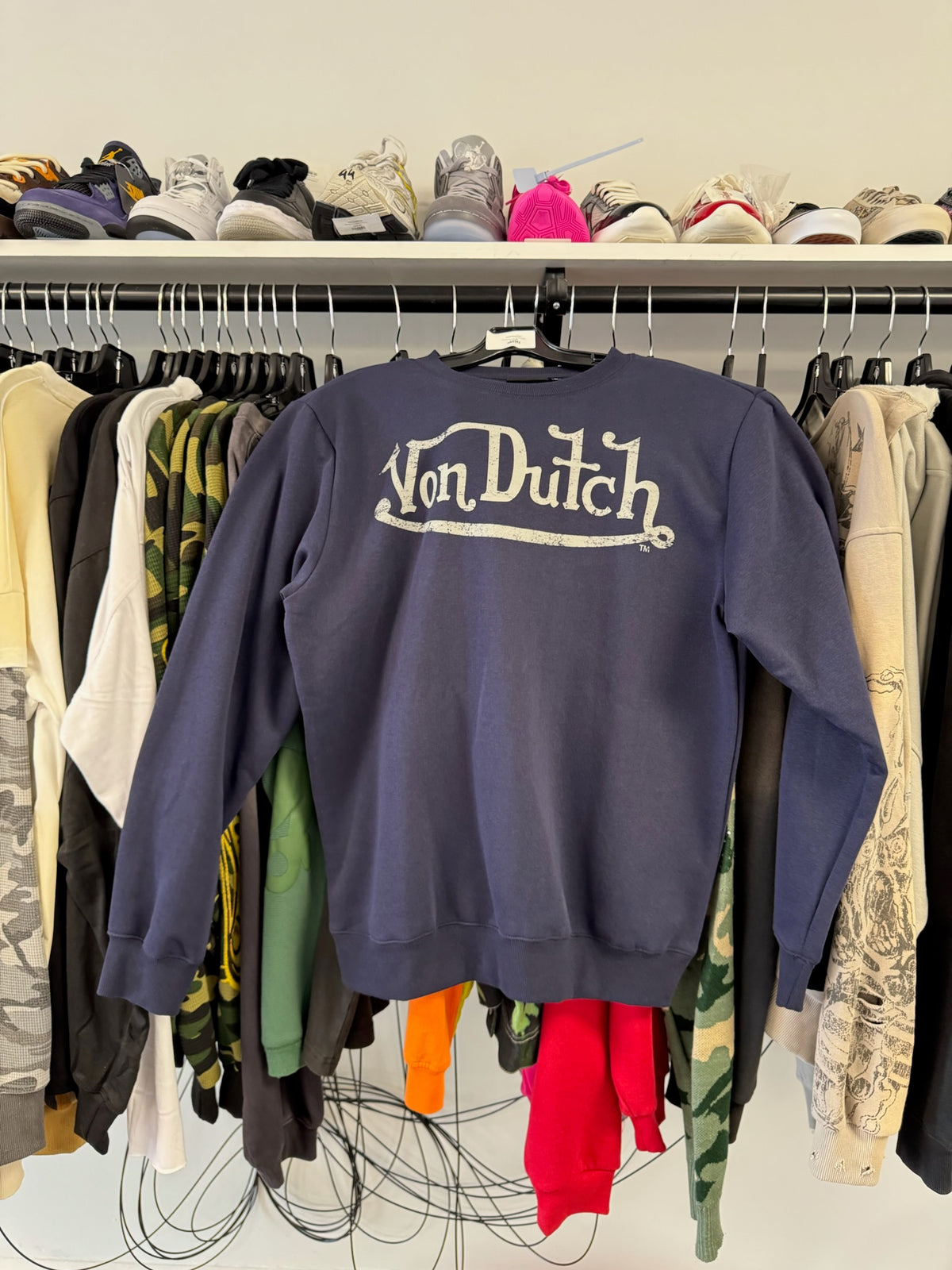 Von Dutch Navy Crewneck Size Medium