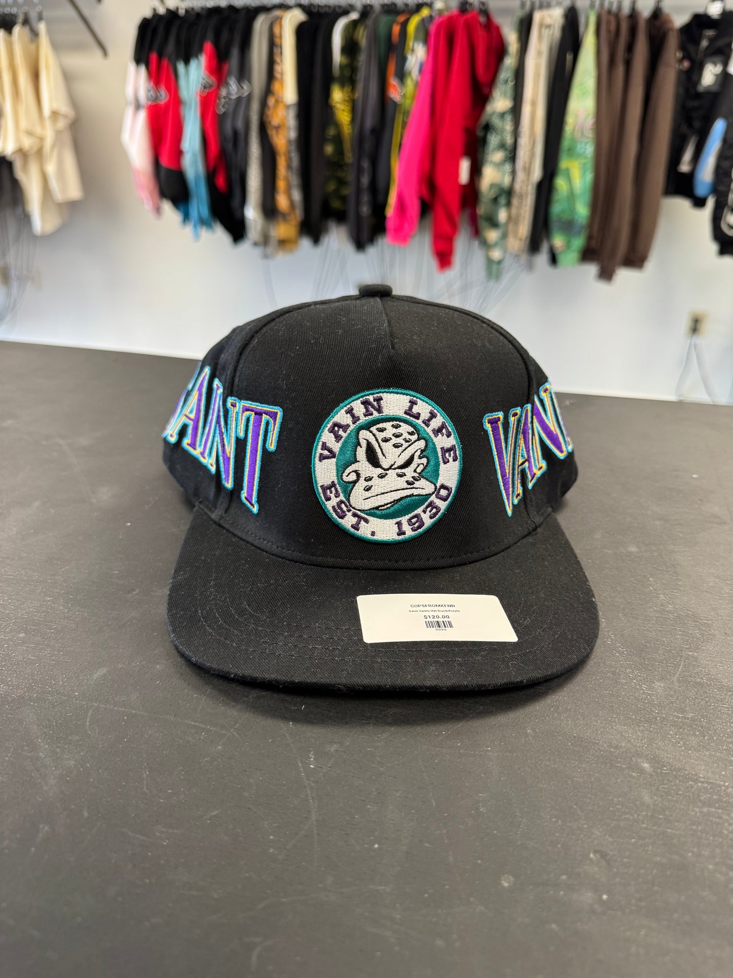 Saint Vanity Hat Black/Purple