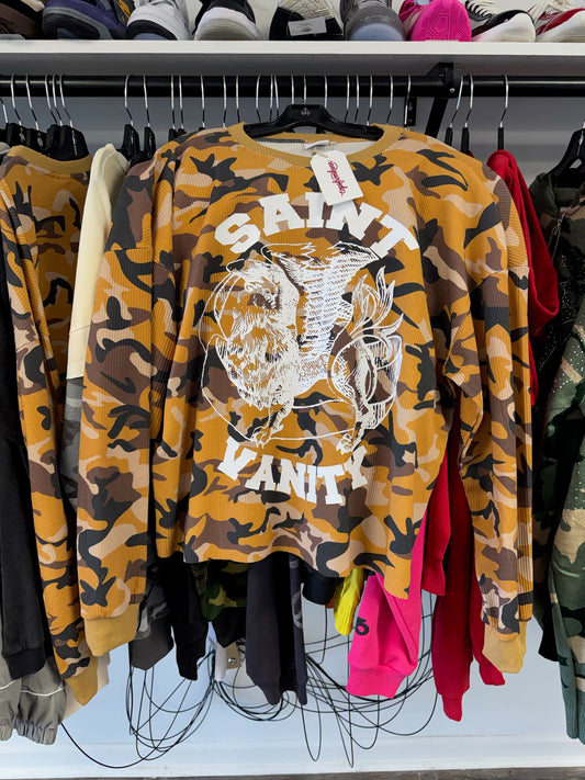 Saint Vanity Thermal Orange Camo Large
