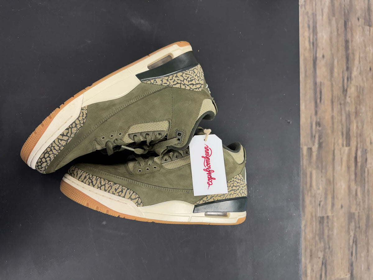 Air Jordan 3s "Olive" Size 9.5