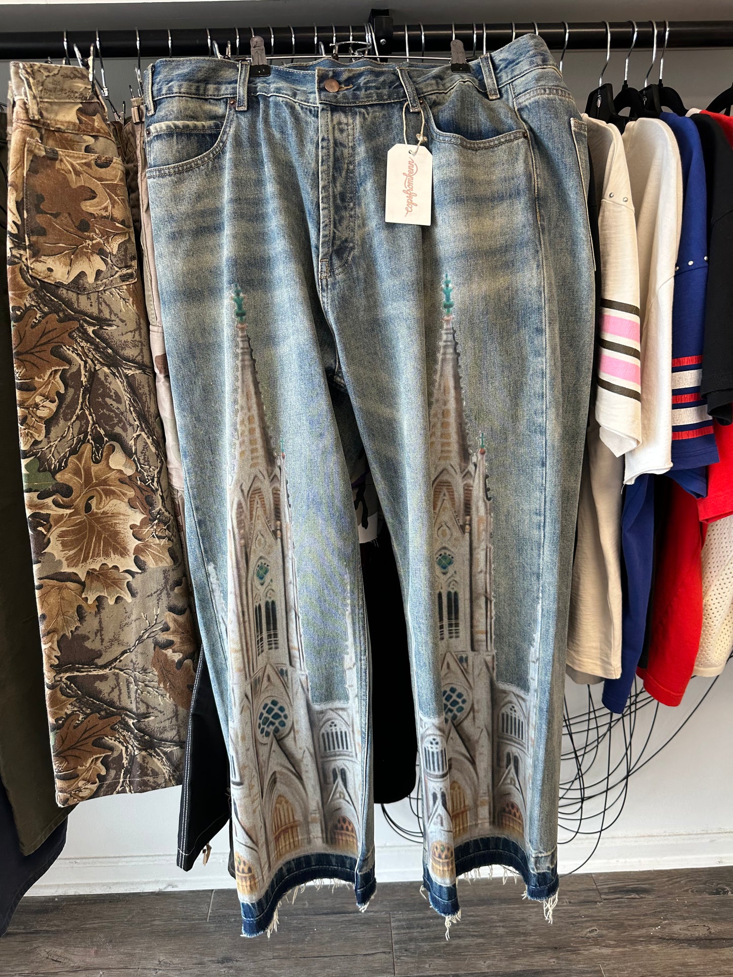 Bravest Studios Blue Cathedral Denim Pants