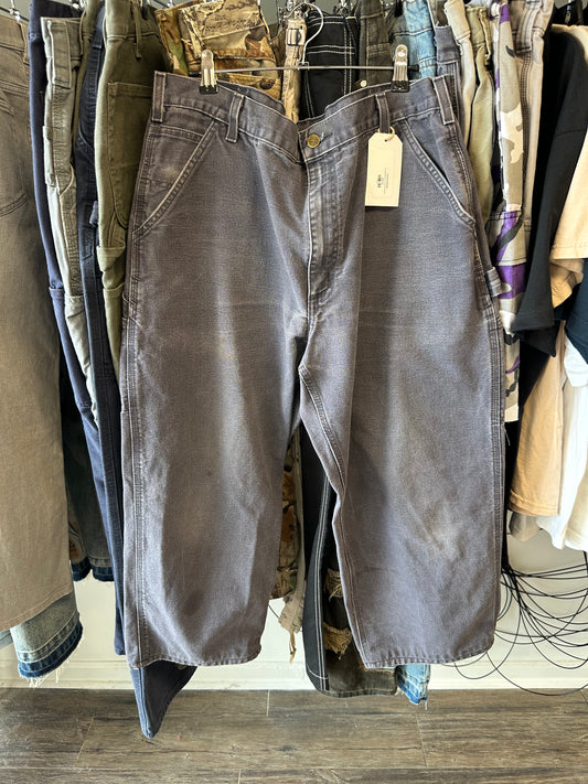Pre Owned Smoke Grey Carhartt Pants Size 29