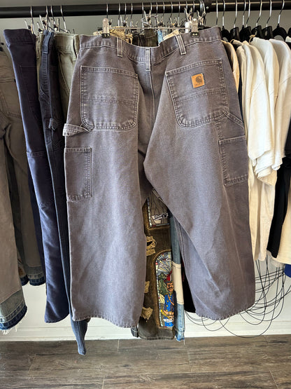 Pre Owned Smoke Grey Carhartt Pants Size 29