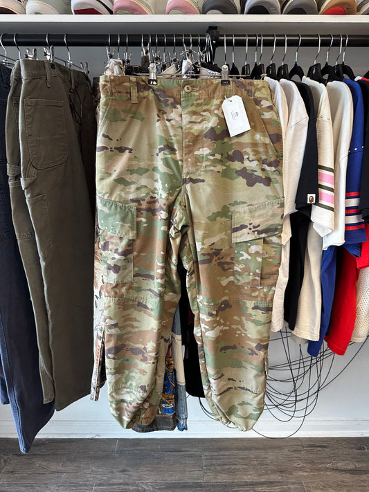 Military Green Camo Cargo Size 32