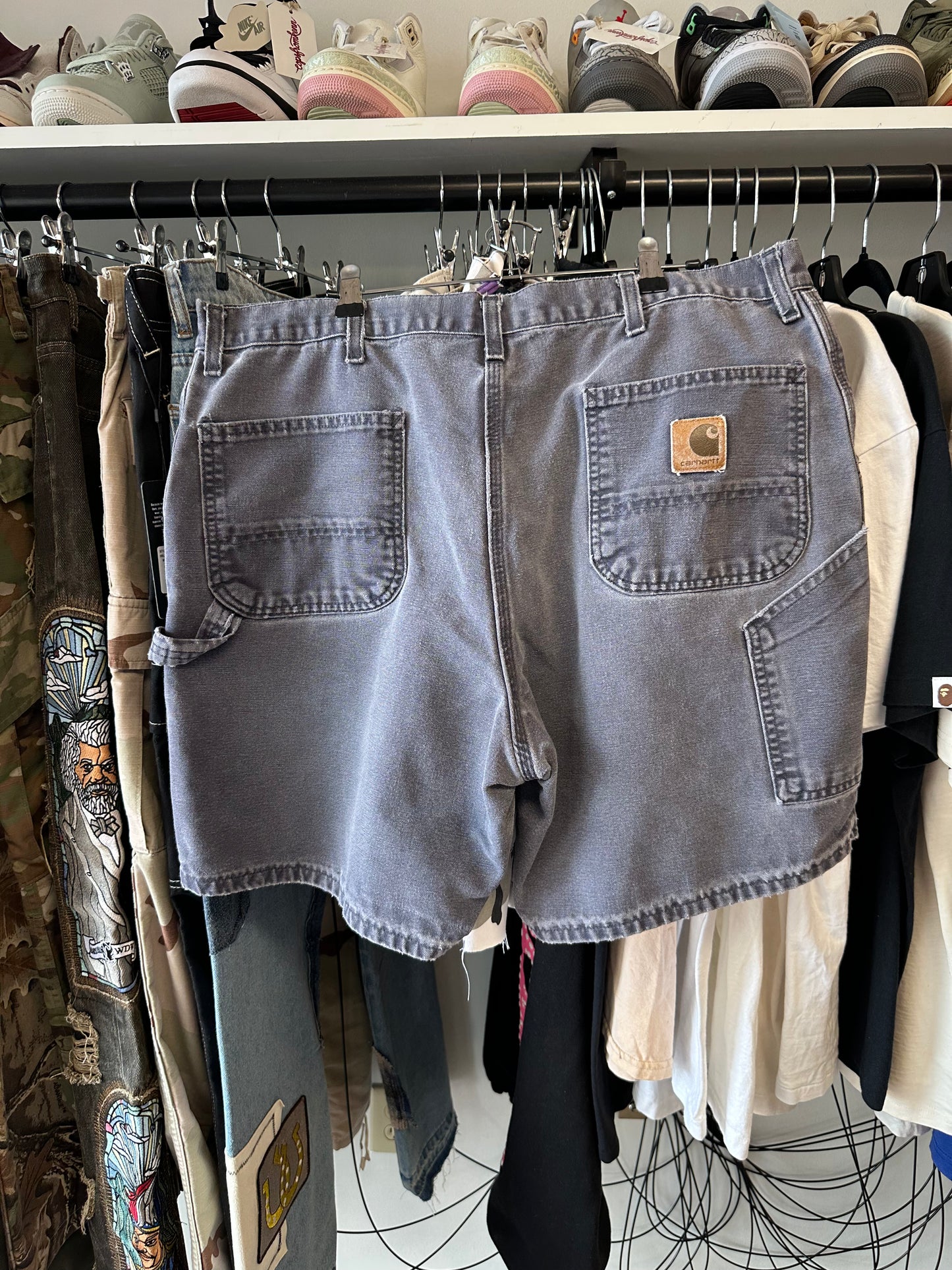 Carhartt Grey Cargo Shorts Size 36