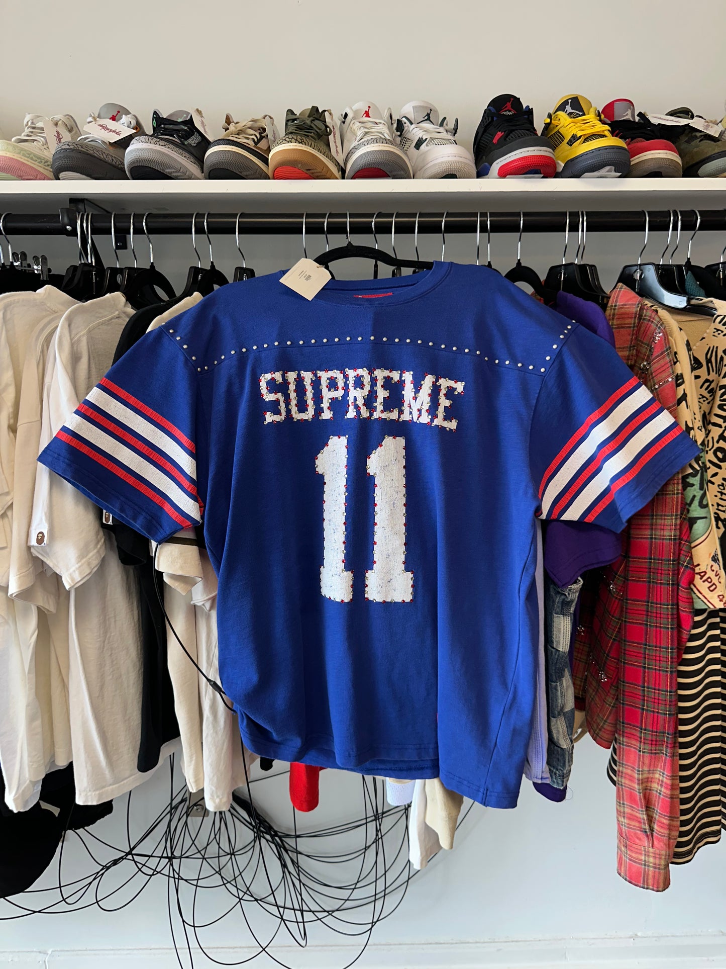 Supreme Studded Football Tee Size XL