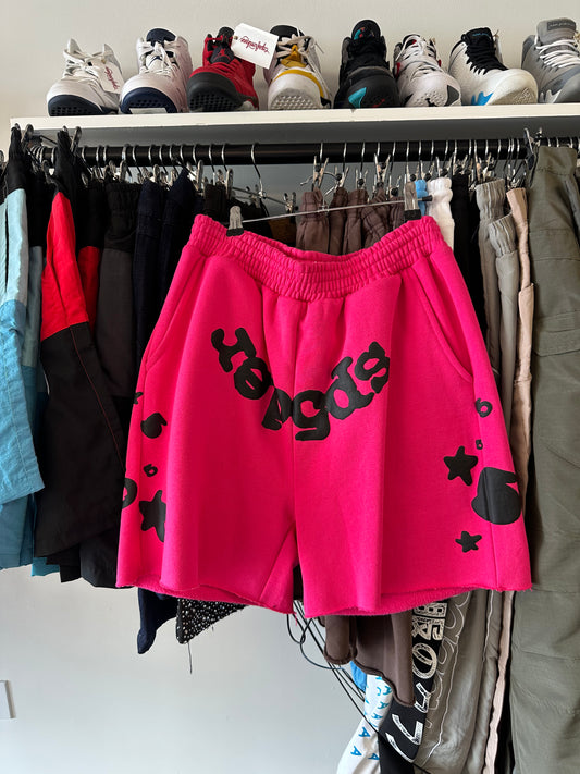 Sp5der Pink Shorts Medium