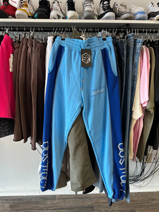 Abstract Honeycomb Blue Pants Medium