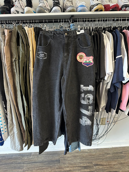 74ISWAR Patch Denim Black Size 30