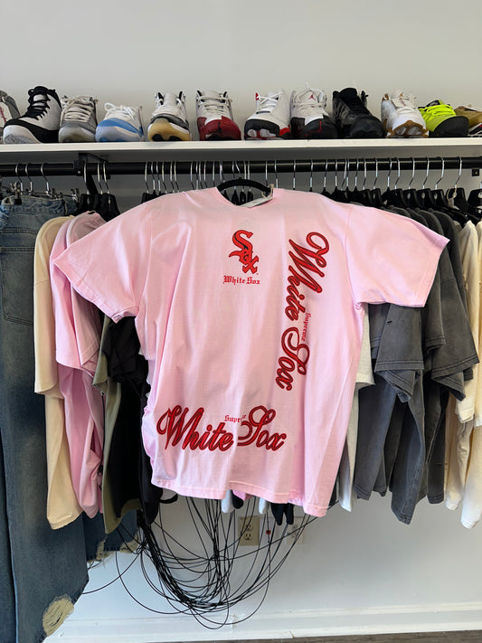 Supreme "White Sox" Pink Tee XL