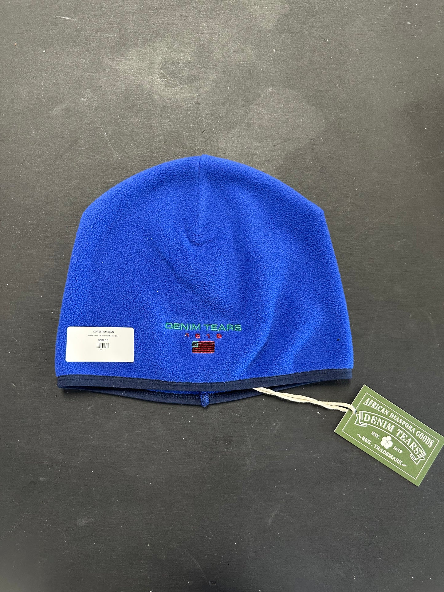 Denim Tears Polar Fleece Beanie Blue