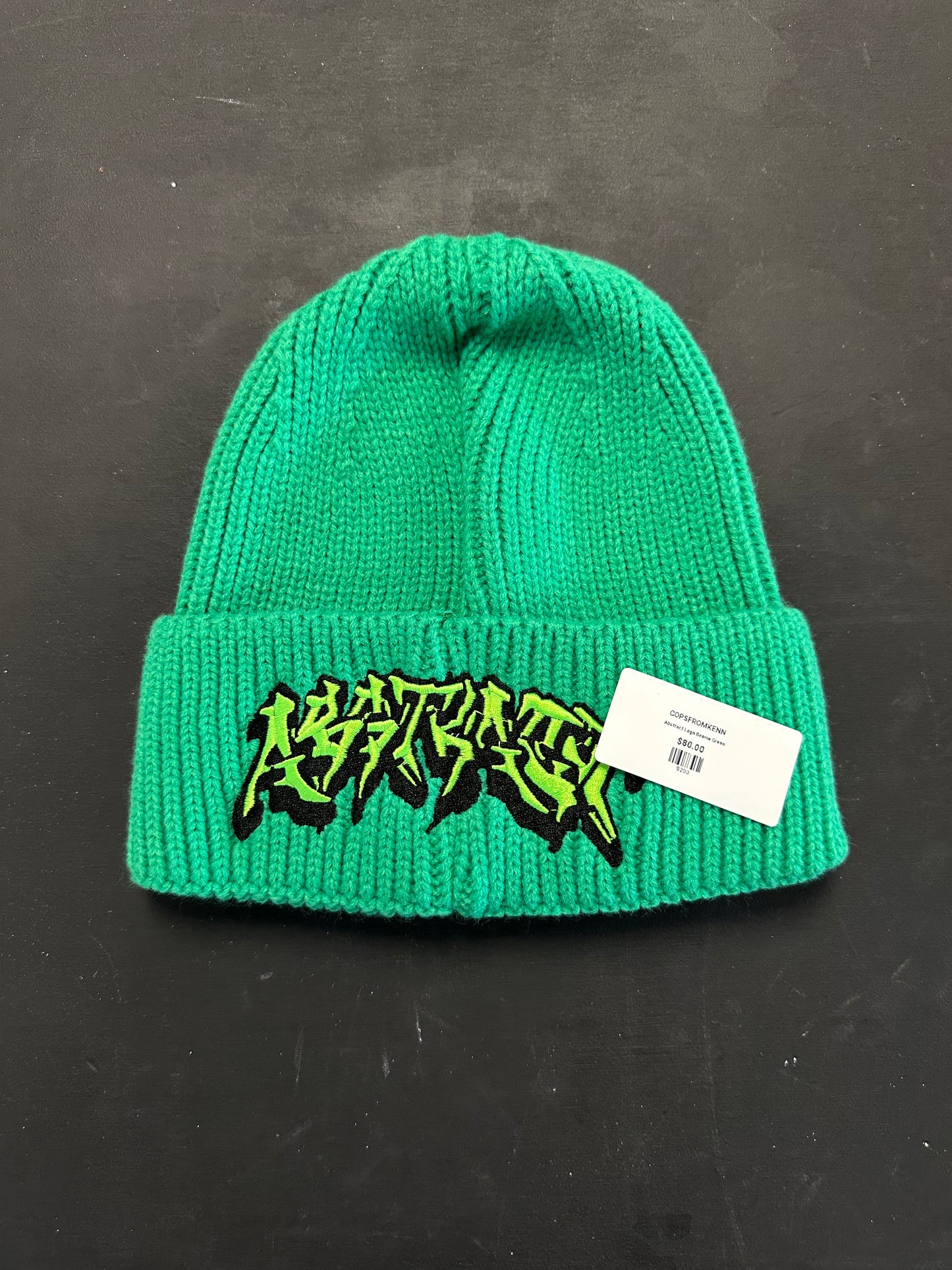 Abstract Logo Beanie Green