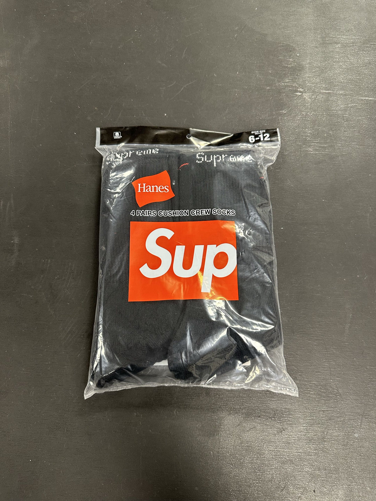 Supreme Socks Black (Pack)