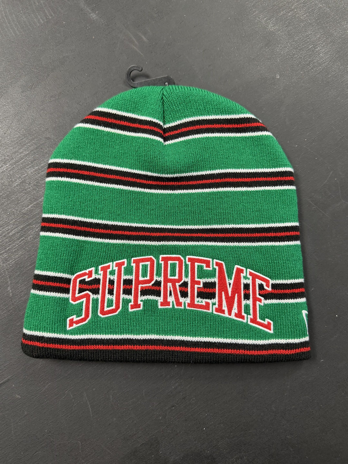 Supreme New Era Stripe Beanie "Green" OS