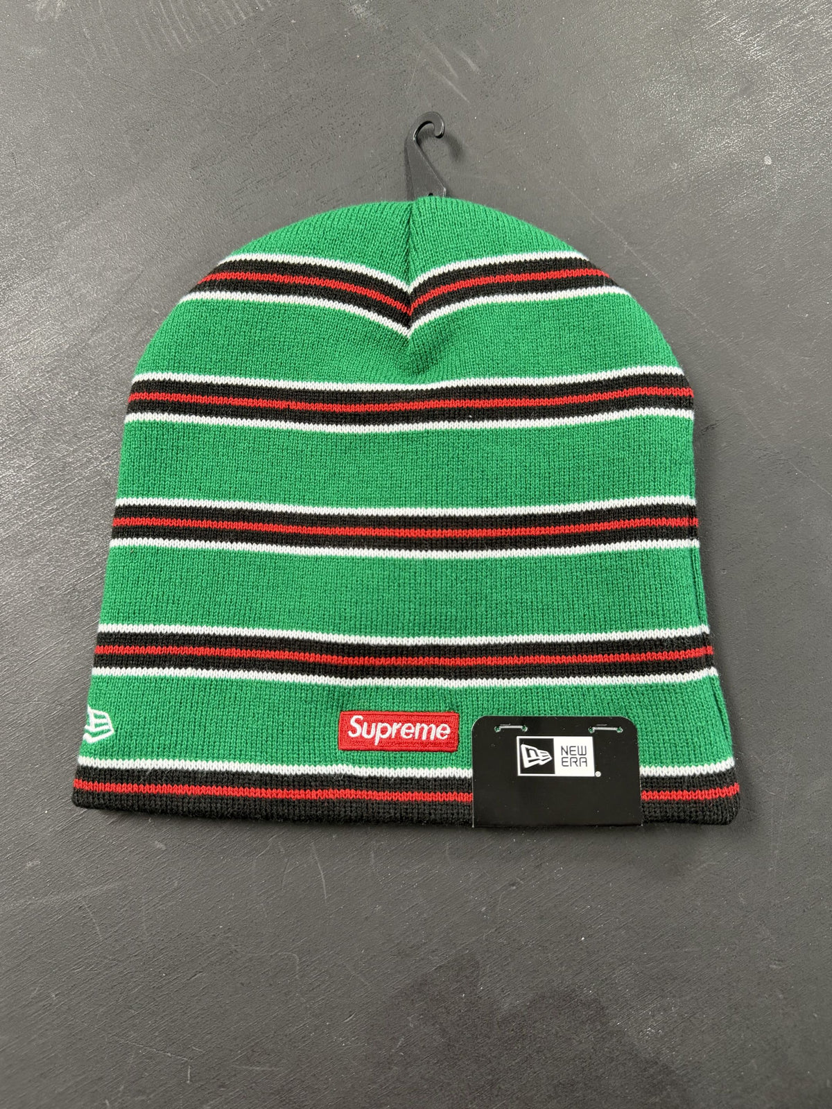 Supreme New Era Stripe Beanie "Green" OS