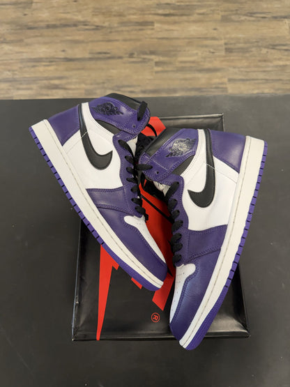 Air Jordan 1s "Court Purple" Size 10.5