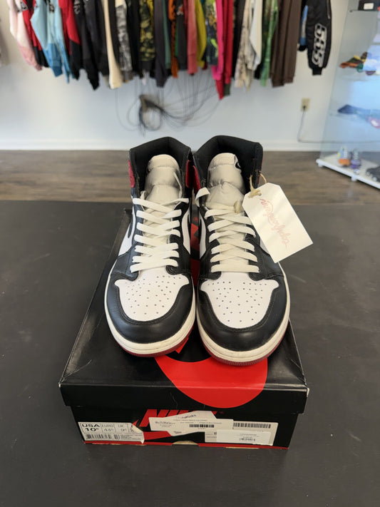 Air Jordan 1s "Black Toe" Size 10.5