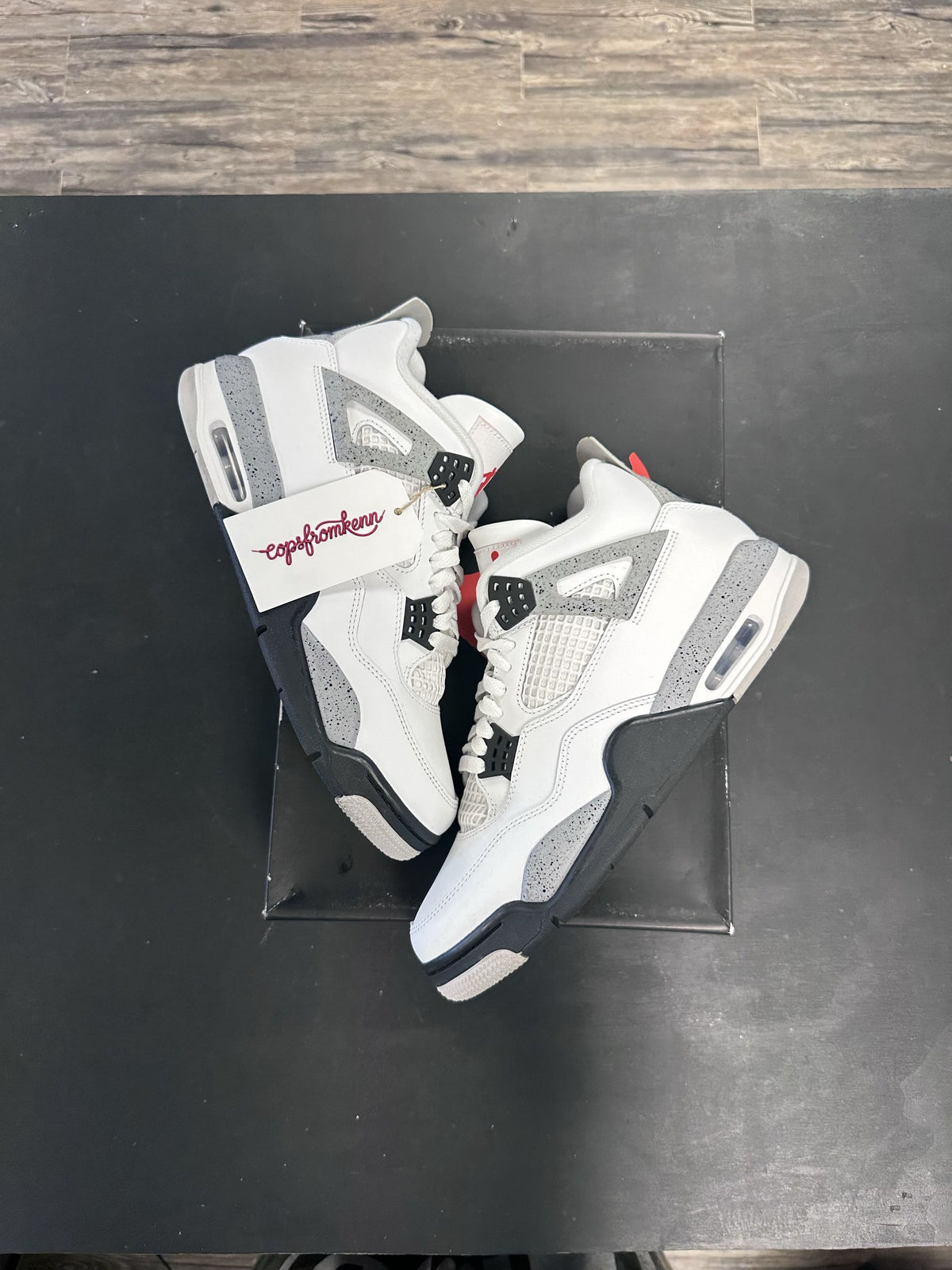 Air Jordan 4s "White Cement" Size 9.5