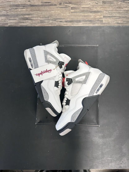 Air Jordan 4s "White Cement" Size 9.5