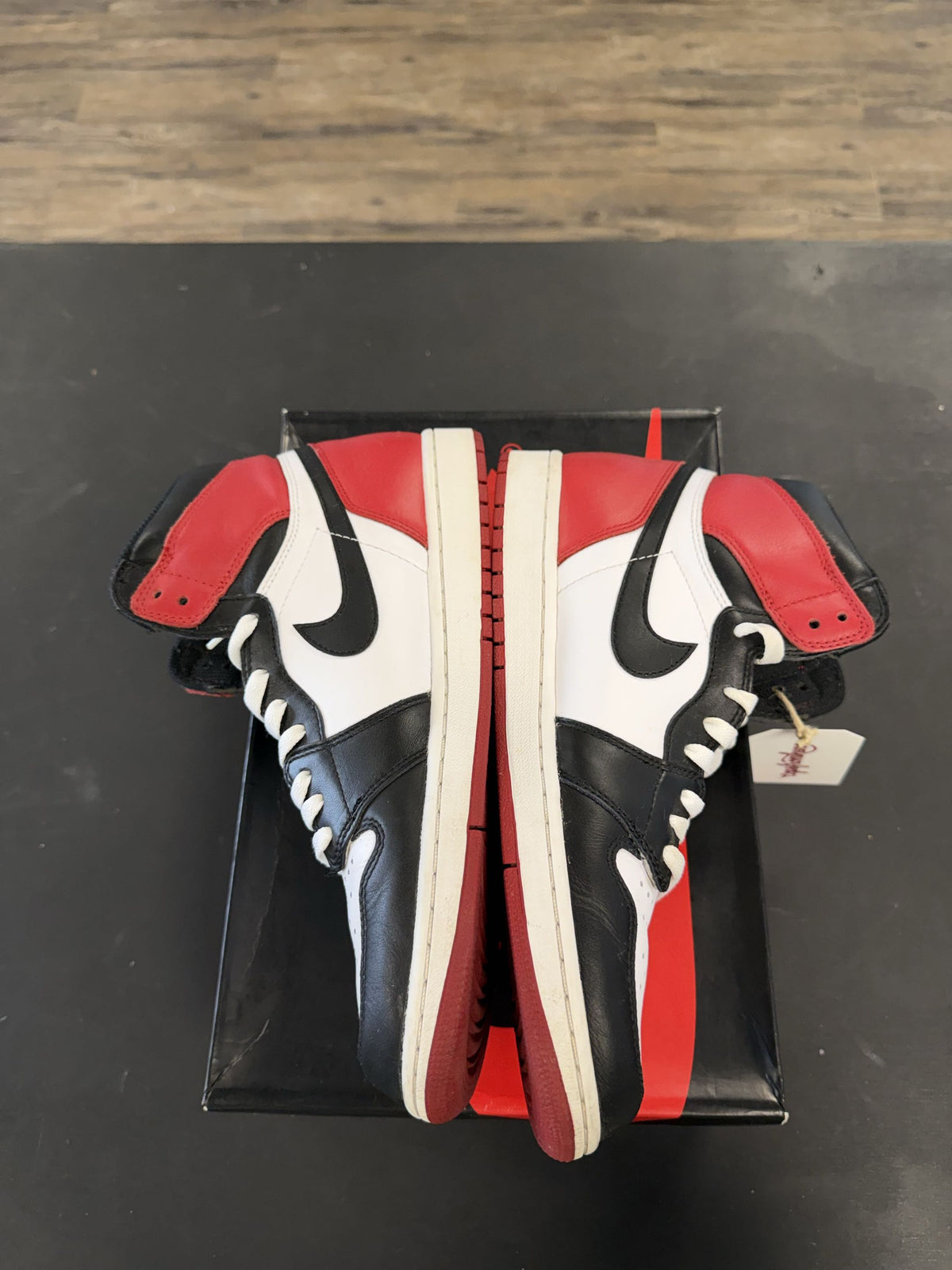 Air Jordan 1s "Black Toe" Size 10.5