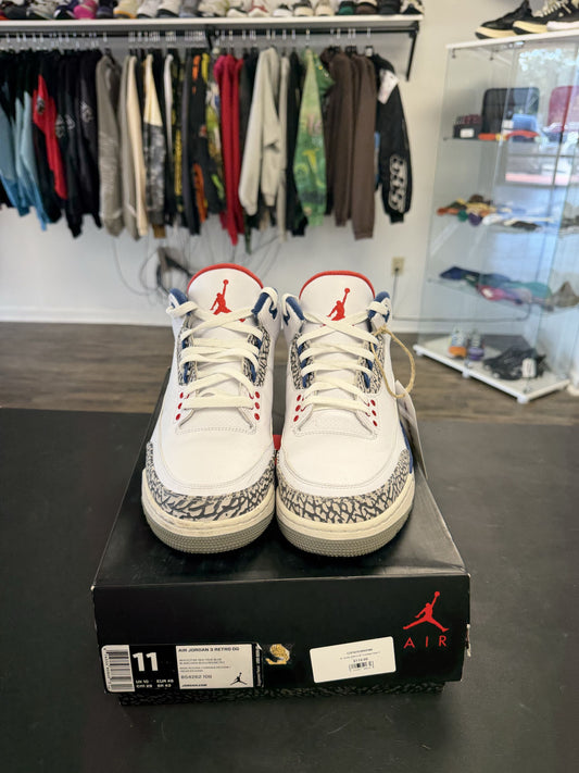 Air Jordan 3 Retro OG "True Blue" Size 11